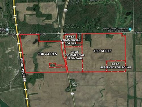 352 Acre Beecher Industrial / Farm : Beecher : Will County : Illinois