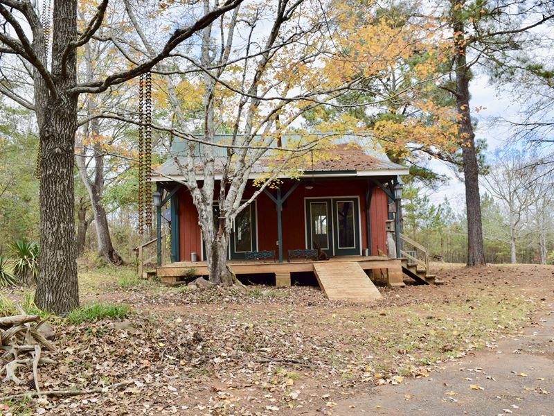Red Cabin in The Hardwoods : Culloden : Monroe County : Georgia