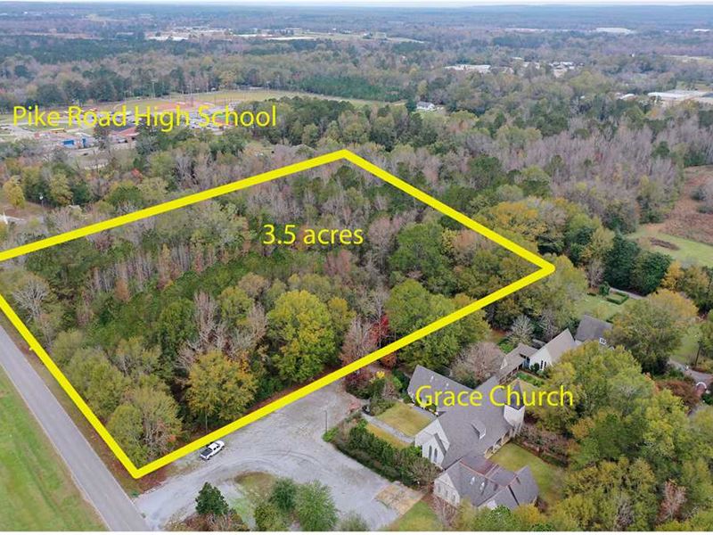 3.5 Acre Commercial or Residential : Pike Road : Montgomery County : Alabama