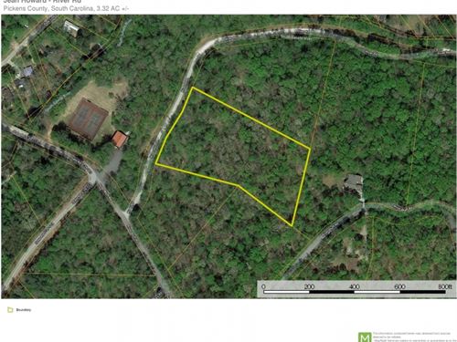 3.32-Acres-Beautiful Wooded Lot : Cleveland : Pickens County : South Carolina