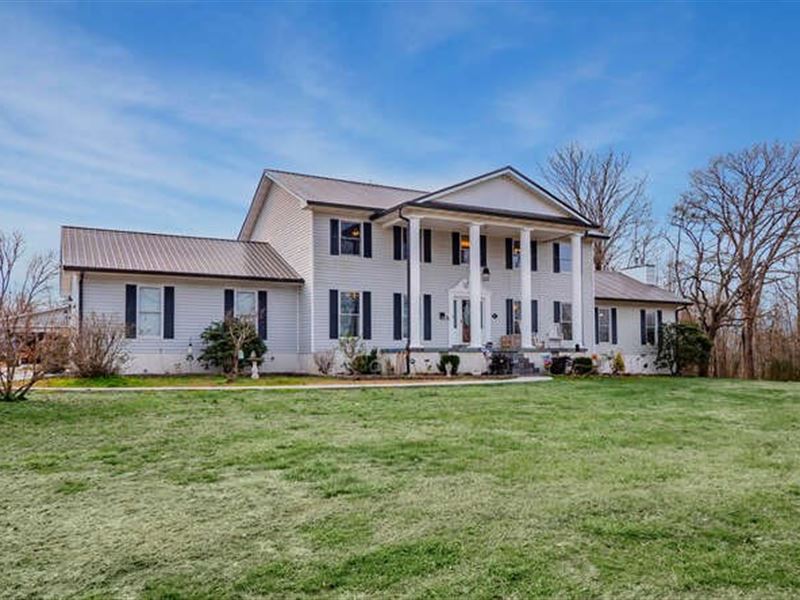 Country Estate Home in Middle TN : Williamsport : Hickman County : Tennessee