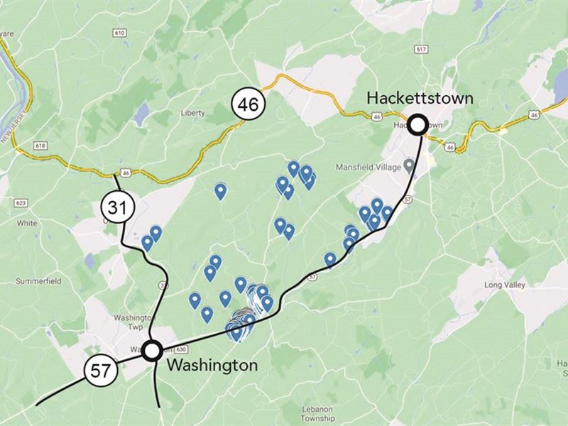 245+/- Lots Throughout Township : Port Murray : Warren County : New Jersey