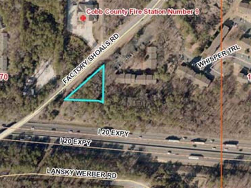 Commercial Lot Selling Absolute : Austell : Cobb County : Georgia