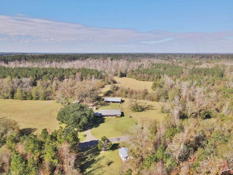 3 Bed/2 Bath Country Home 70 Acres Land for Sale in Bogue Chitto