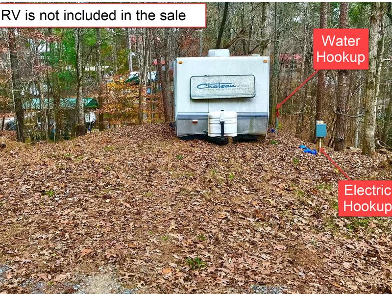 Cheap RV Lot Coosawattee Resort : Ellijay : Gilmer County : Georgia