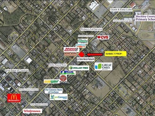 Commercial Lot Bleckley County : Cochran : Bleckley County : Georgia
