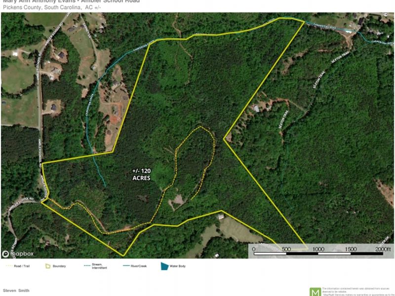 120-Acres-Beautiful Rolling Acre : Marietta : Pickens County : South Carolina