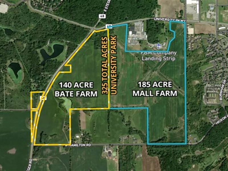 325 Acre University Park Farms : University Park : Will County : Illinois
