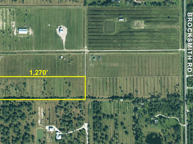 9.6 Acres Platted Pasture Lot : Fort Pierce : Saint Lucie County : Florida