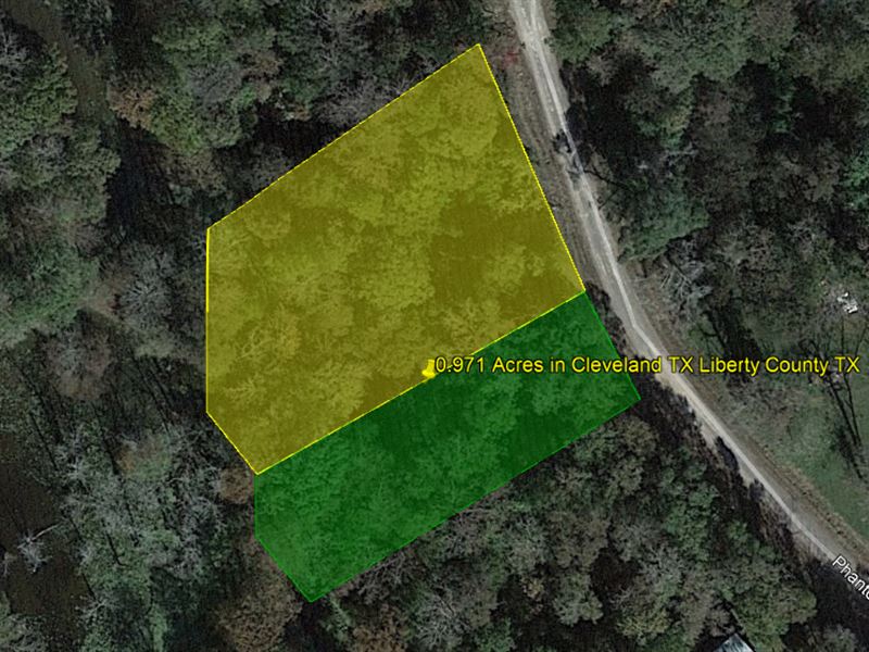 .971 Acres in Cleveland, TX : Cleveland : Liberty County : Texas