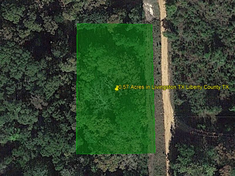 .57 Acres in Livingston, TX : Livingston : Liberty County : Texas