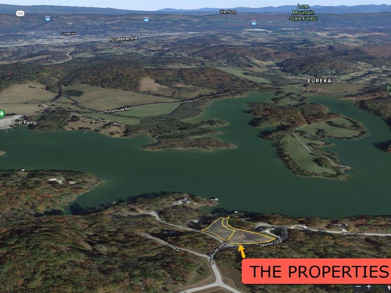 2 Lakefront Lots in Rockwood, TN : Rockwood : Roane County : Tennessee