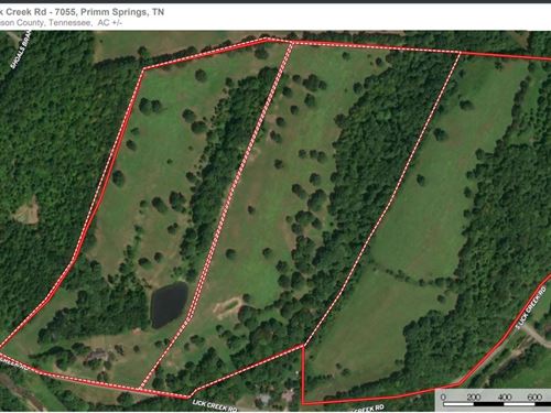 Land For Sale In Williamson County : Primm Springs : Williamson County : Tennessee