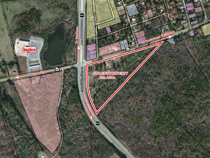 Commercial Land for Development : Eatonton : Putnam County : Georgia