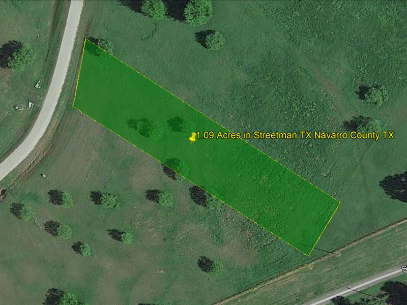 1.09 Acres in Streetman, TX : Streetman : Navarro County : Texas