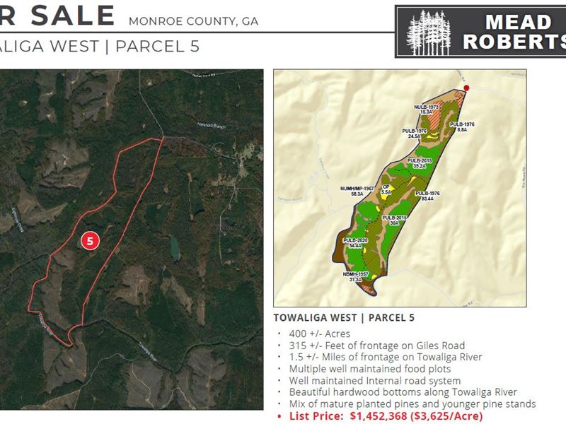 Towaliga West : Forsyth : Monroe County : Georgia