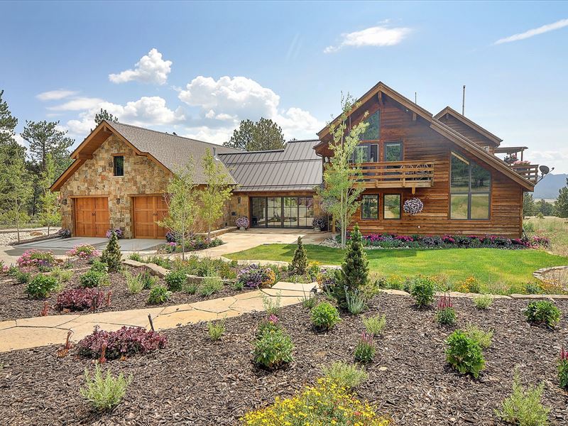 Custom Home on 6.32 Acres in 3 Elk : Buena Vista : Chaffee County : Colorado
