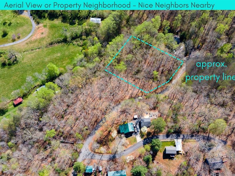 Quiet 1.25 Acre Unrestricted Land : Hiawassee : Towns County : Georgia