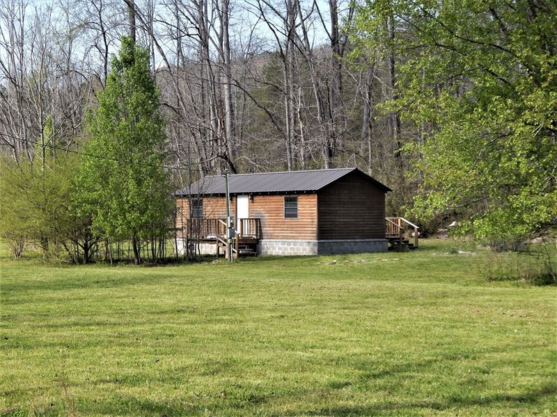 Tennessee Cabin 2.11 Acres Creek : Waynesboro : Wayne County : Tennessee