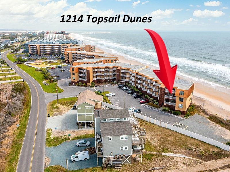 3Br Oceanfront Condo Topsail Dunes : North Topsail Beach : Onslow County : North Carolina