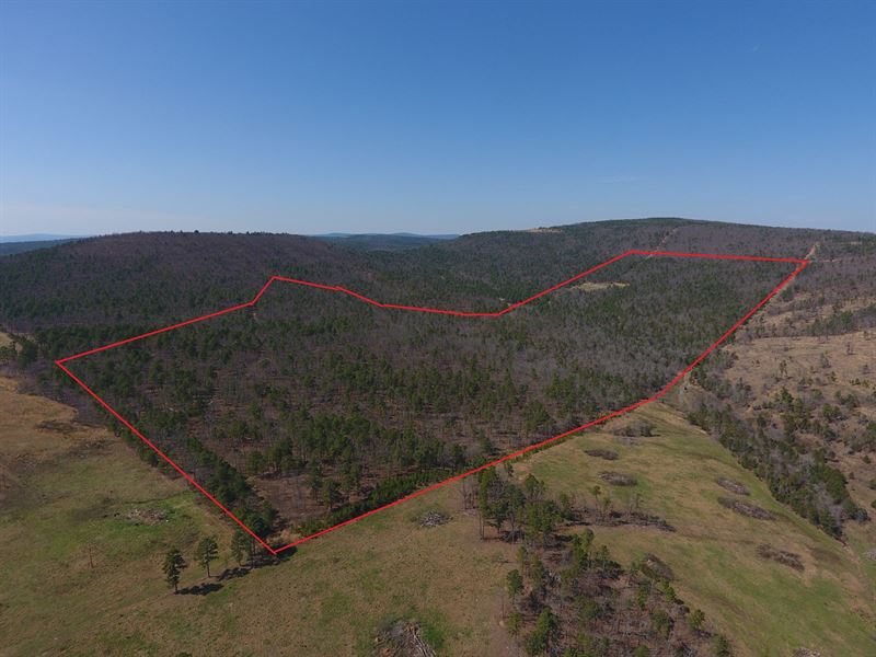 120 Acre Round Mountain : Wister : Le Flore County : Oklahoma