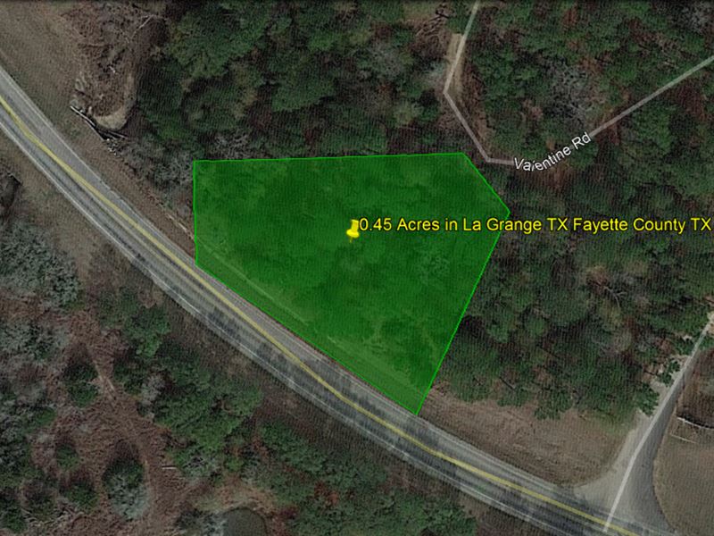 .45 Acres in LA Grange, TX : La Grange : Fayette County : Texas