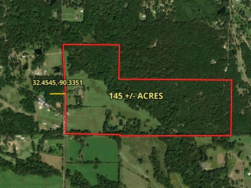 145 Acres in Hinds County in Terry : Terry : Hinds County : Mississippi