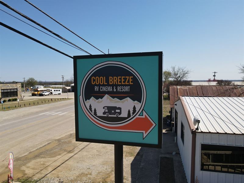 RV Park, Drive-In Cinema : Springer : Carter County : Oklahoma