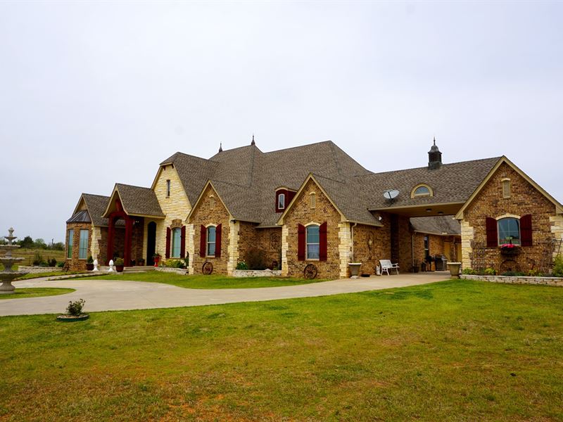 Farm & Ranch Luxury Home Wanette : Wanette : Pottawatomie County : Oklahoma