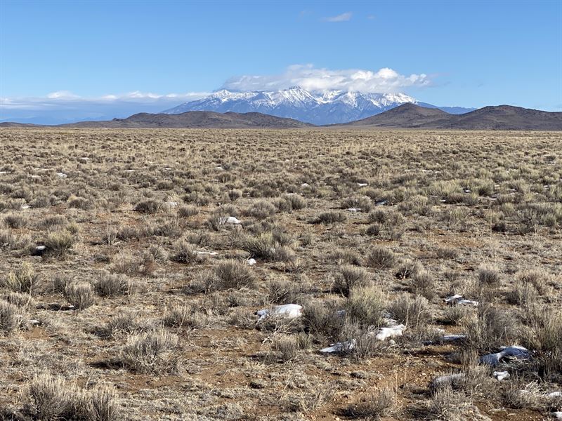 Valley Land Surrounded by Mountains : Sanford : Costilla County : Colorado