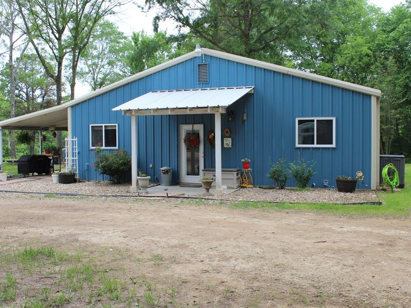 34 Private East Texas Acres, Home : Leesburg : Wood County : Texas