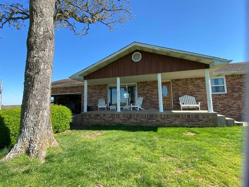 Brick Home & Farm Ozark County MO : Tecumseh : Ozark County : Missouri