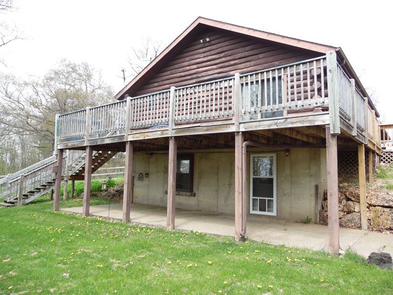 2 Log Homes for 1 Price Galena IL : Galena : Jo Daviess County : Illinois