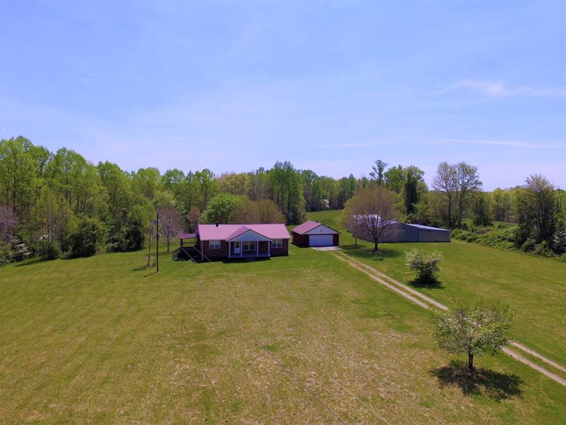 Kentucky Farm-Brick Home-Out : Liberty : Casey County : Kentucky