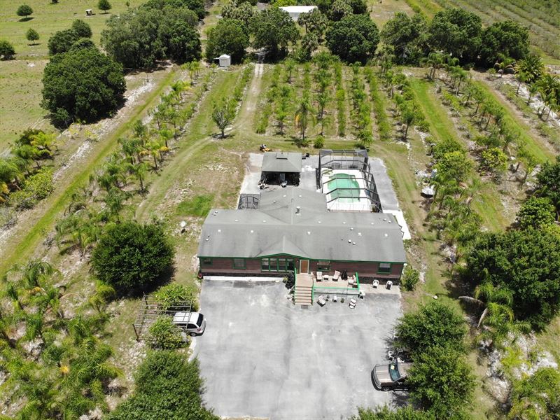 4 BR 4 BA Home, Pool 10 Acres : Arcadia : Desoto County : Florida
