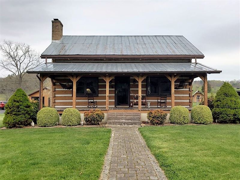 Log Home in Sugar Grove, VA 24375 : Sugar Grove : Smyth County : Virginia