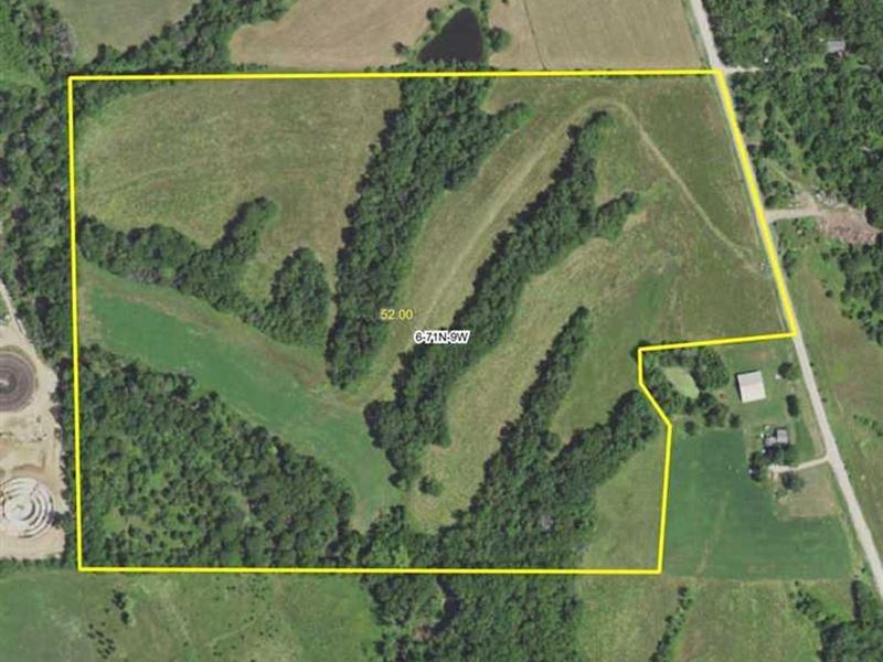 51 Acres, M/L, Land for Sale in Jef : Fairfield : Jefferson County : Iowa