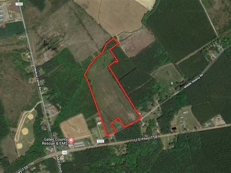25.35 Acres of Hunt Land for Sale in Gates, Gates County, North