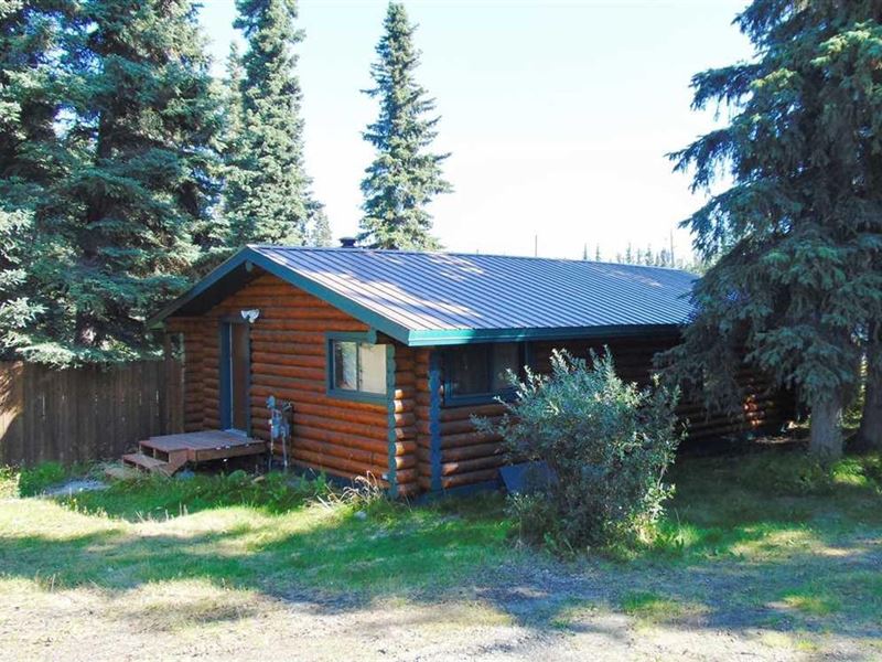 Log Home Near Kenai with Extra Lot : Kenai : Kenai Peninsula Borough : Alaska