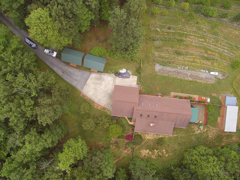 Home, Acreage in Blue Ridge : Independence : Grayson County : Virginia