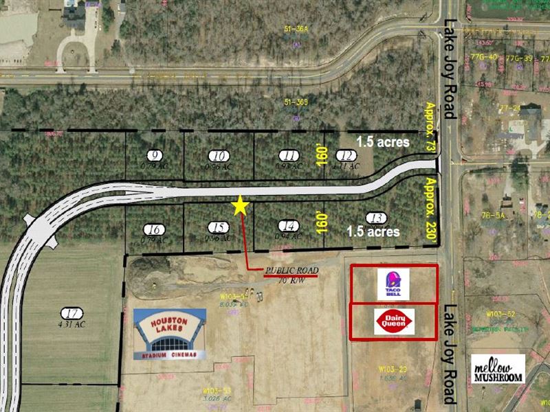 Lot 13, Commercial Lot, Lake Joy Rd : Warner Robins : Houston County : Georgia