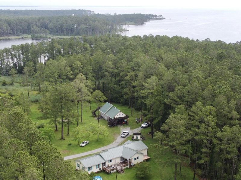 Secluded Waterfront Home Aurora, NC Land for Sale in Aurora, Beaufort
