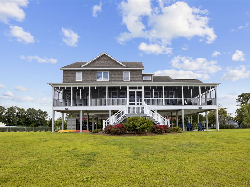 One of a Kind, Waterfront Retreat Land for Sale in Blounts Creek