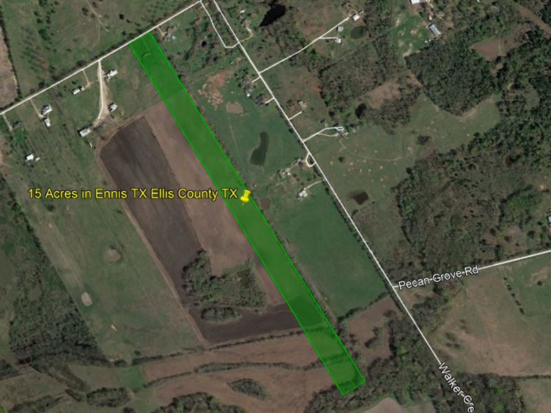 15 Acres in Ennis, TX : Ennis : Ellis County : Texas