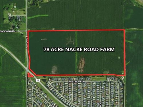 78 Acre Nacke Road Farm : Beecher : Will County : Illinois