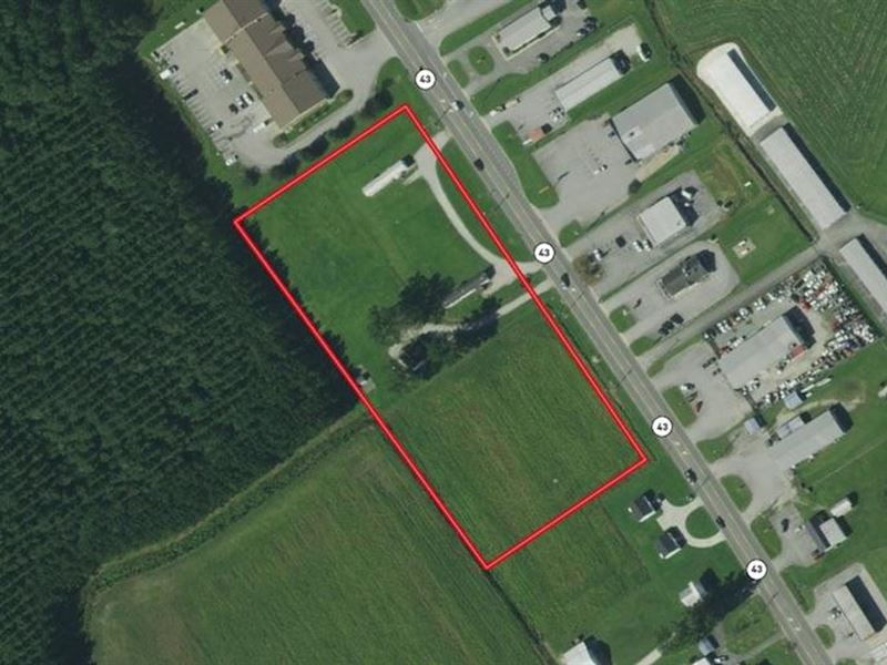 4.5 Acre Commercial Land for Sale : Vanceboro : Craven County : North Carolina