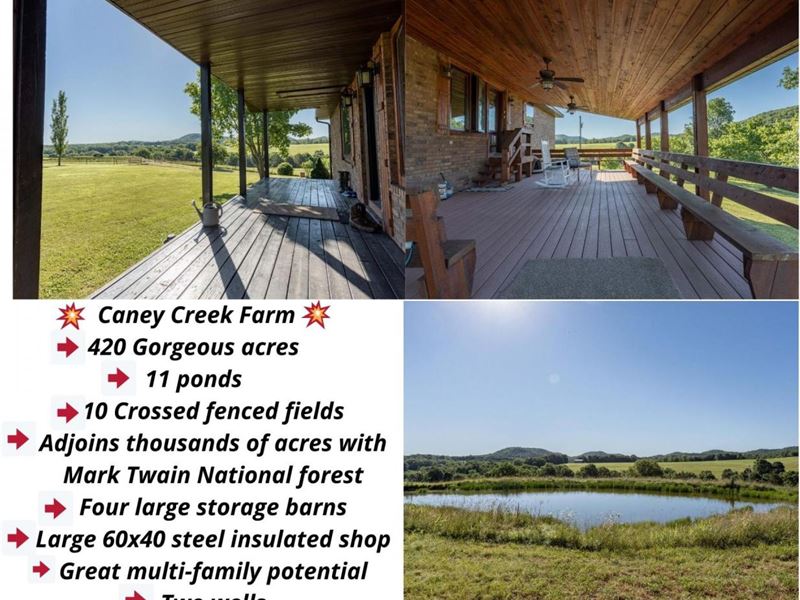 Caney Creek Ranch : Ava : Taney County : Missouri