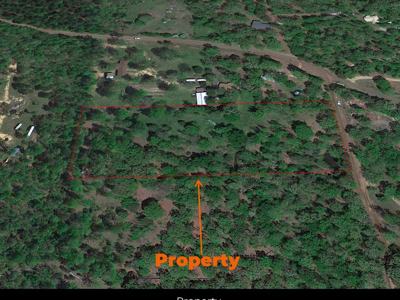 4.26 Ac Just a Mile From The Lake : Avinger : Marion County : Texas