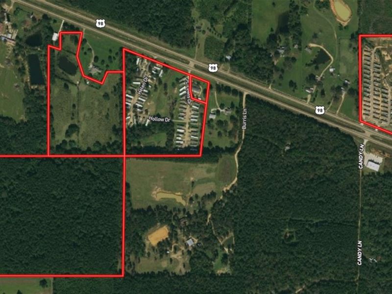 115 Acres with Two Mobile Home Park : McComb : Pike County : Mississippi