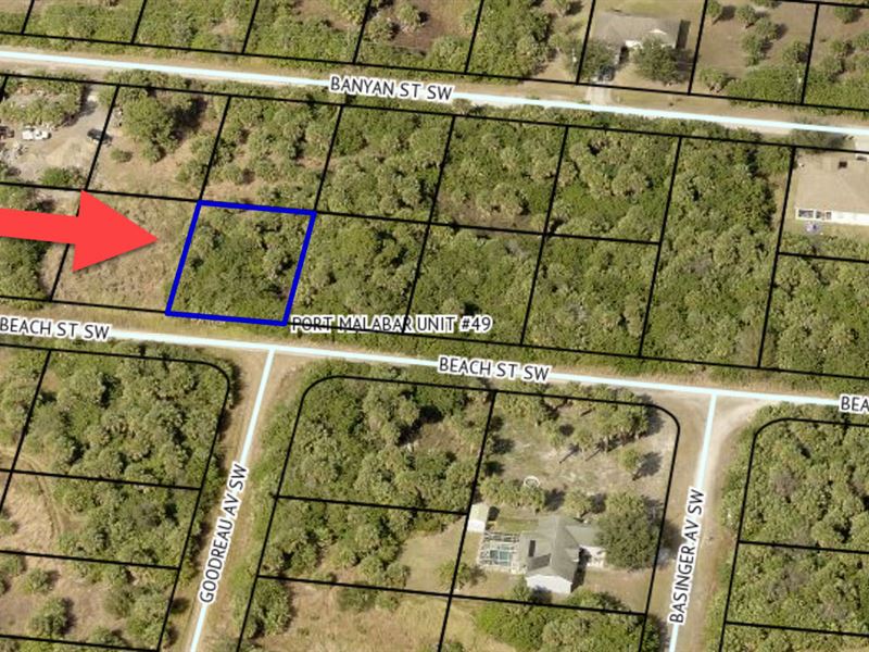 Perfect Lot Nearby Cocoa Beach : Palm Bay : Brevard County : Florida